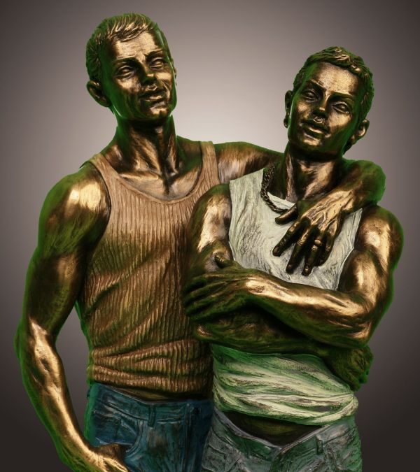 Hand on shoulder