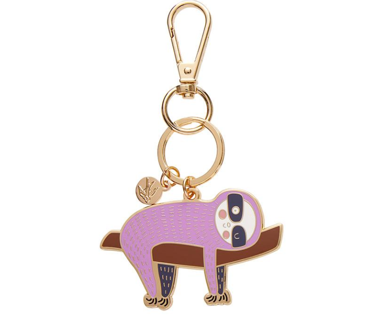 A Little Sluggish Enamel Key Ring