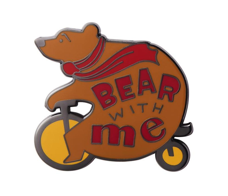 Bear With Me Enamel Pin