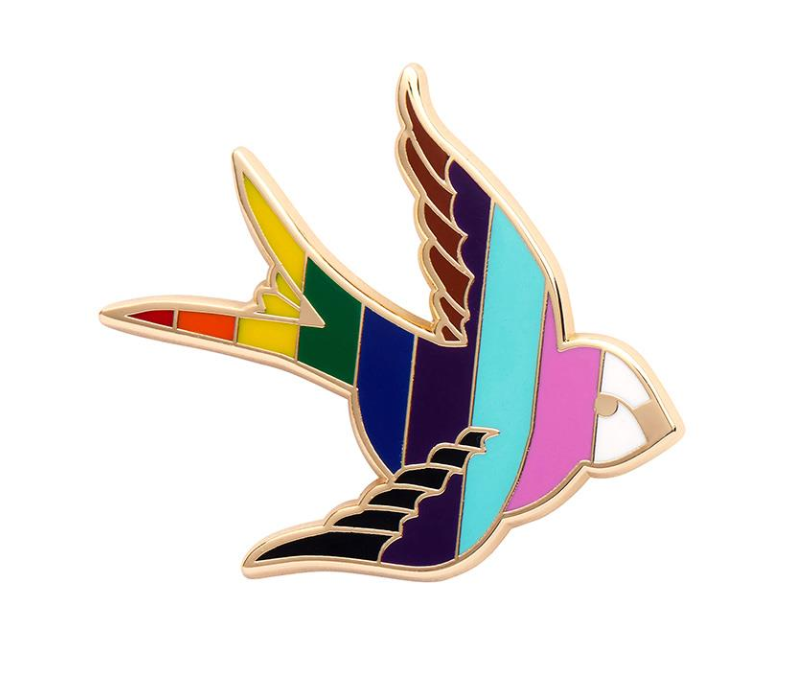 Bluebird Of Happiness For All Enamel Pin