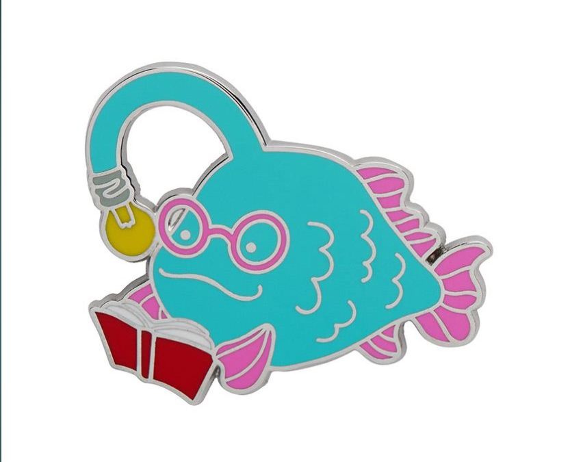 Bright Eyed Bibliophile Enamel Pin