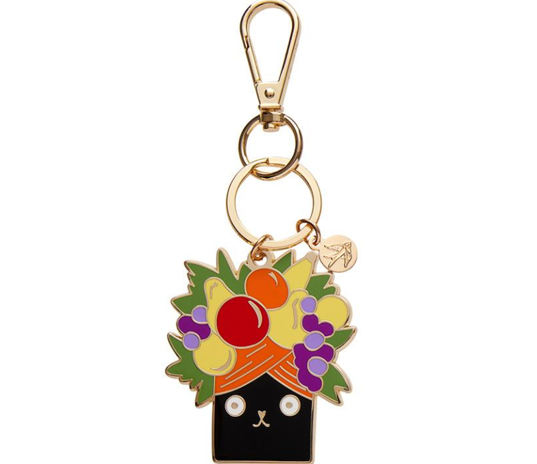 Catmen Miranda Enamel Key Ring
