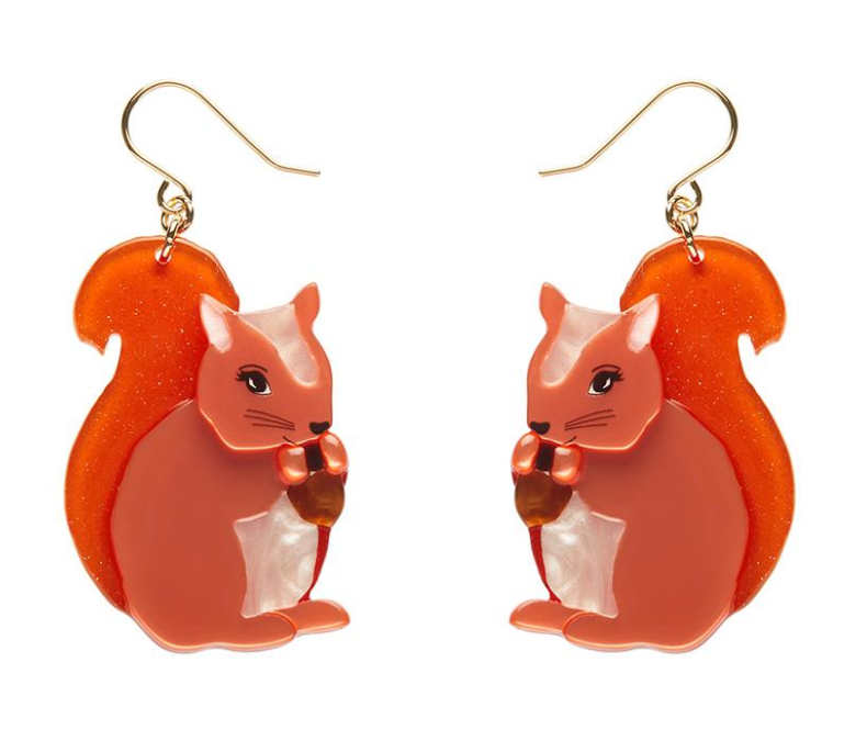Cheeky Squirrel Drop Earrings
