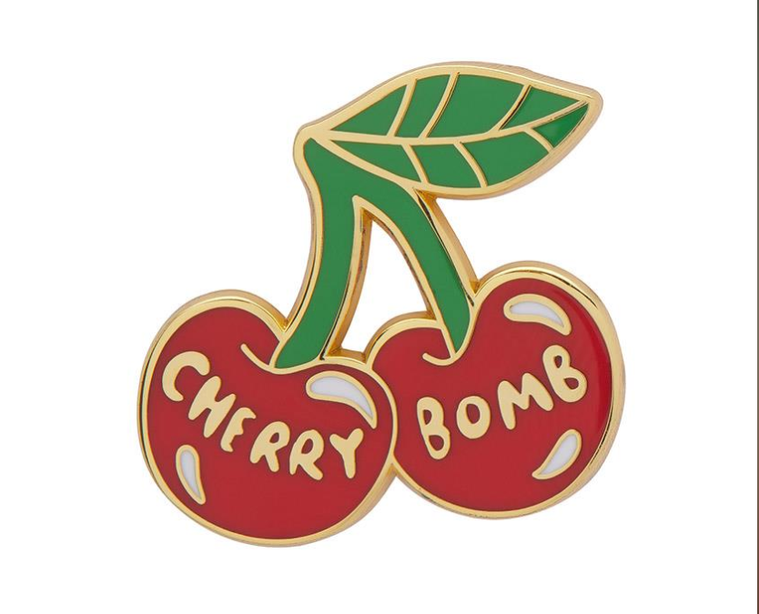 Cherry Bomb Enamel Pin