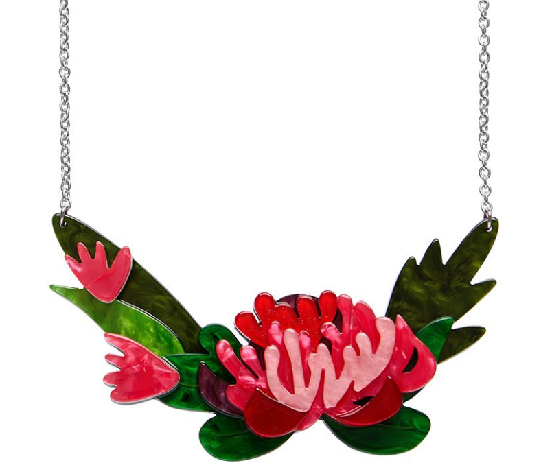 Crimson Bouquet Necklace