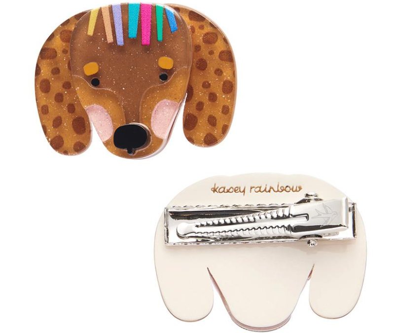 Darcy The Dachshund Hair Clips