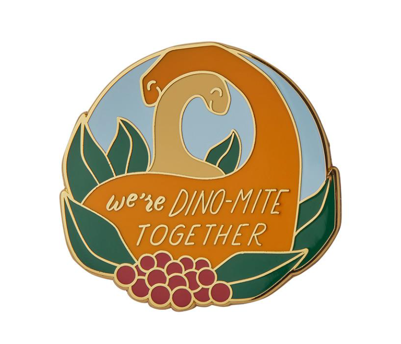 Dino MIte Enamel Pin