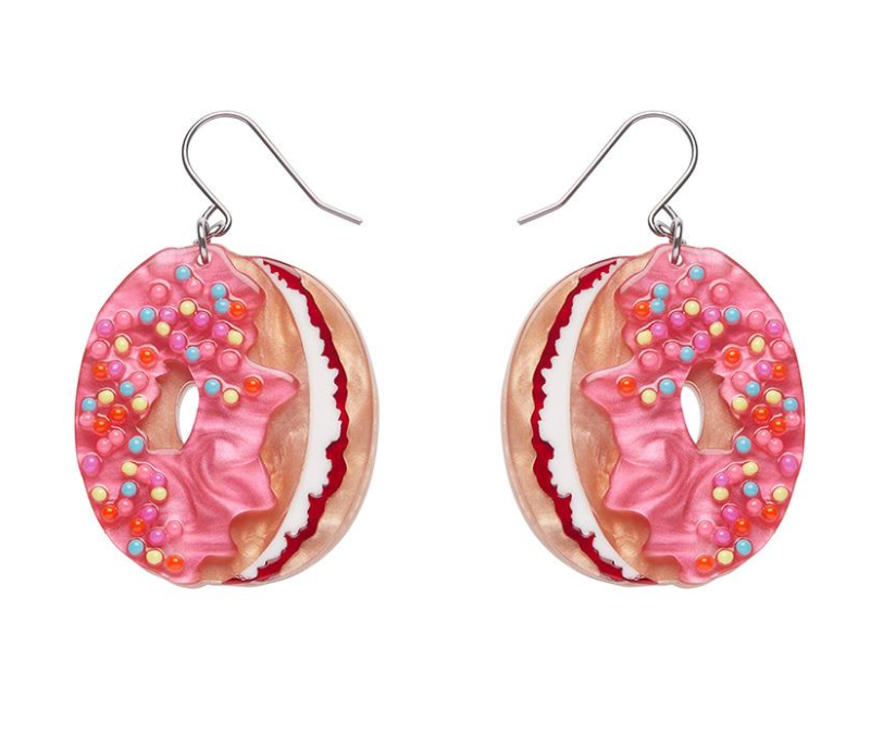 Donut Cake Drop Earrings