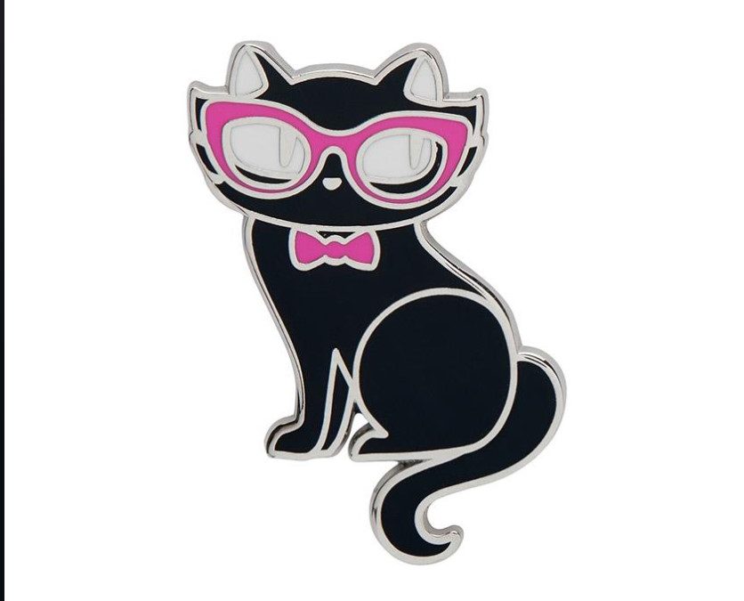 Elissa The Indie Cat Enamel Pin
