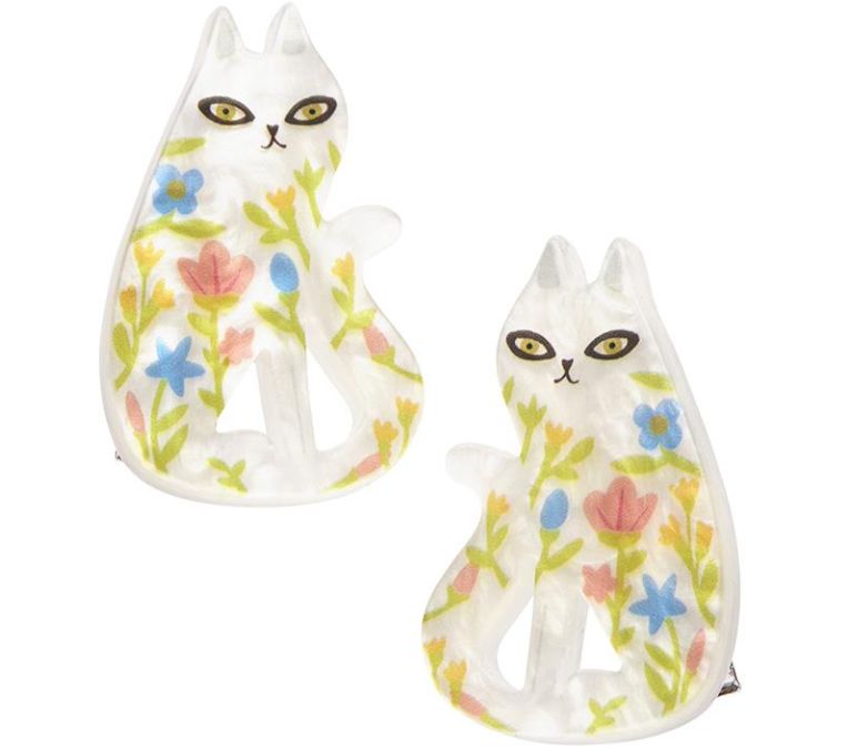 Feline Floresence Hair Clips