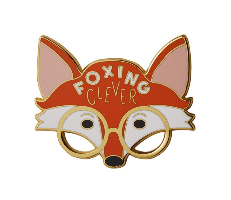 Foxing Clever Enamel Pin