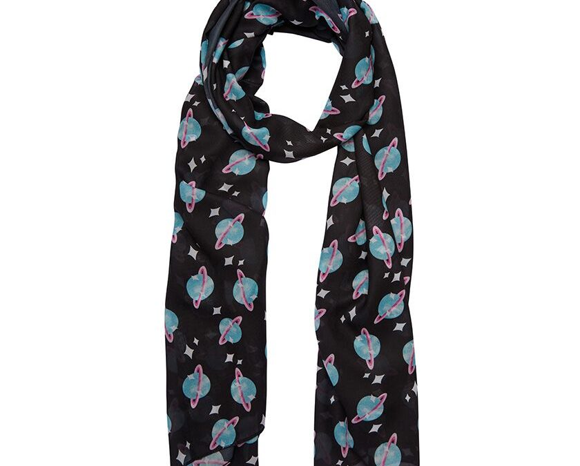 God Of Time Large Neck Scarf