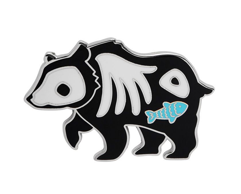 Grizzly Gruesome Enamel Pin