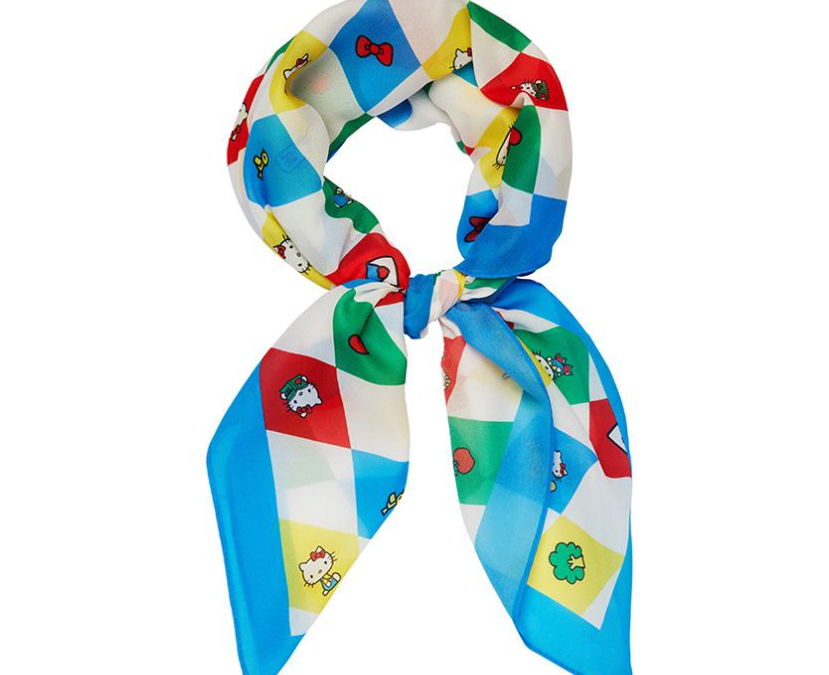Hello Kitty Argyle Head Scarf