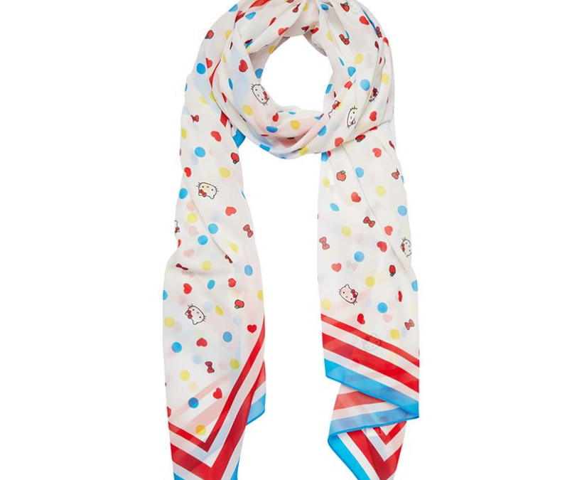 Hello Kitty Polka Dot Large Neck Scarf