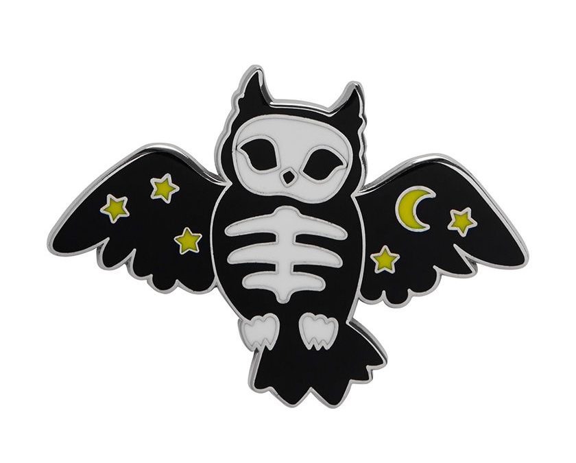 Hoot And Haunt Enamel Pin