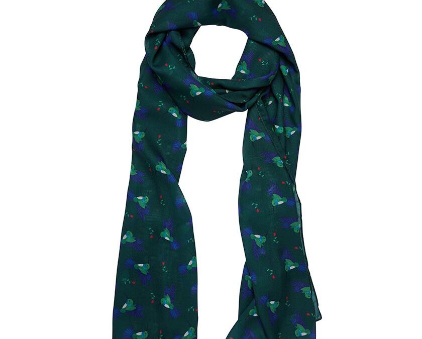 Hyacinth Hummingbird Large Neck Scarf