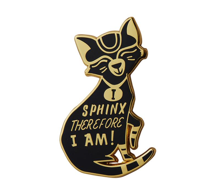 I Spynx Therefor I Am Enamel Pin