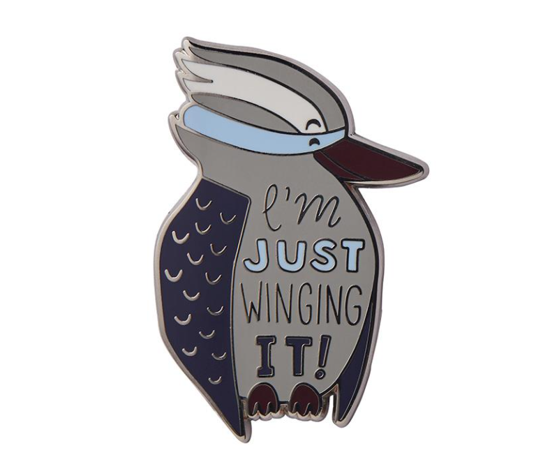 Just Winging It Enamel Pin