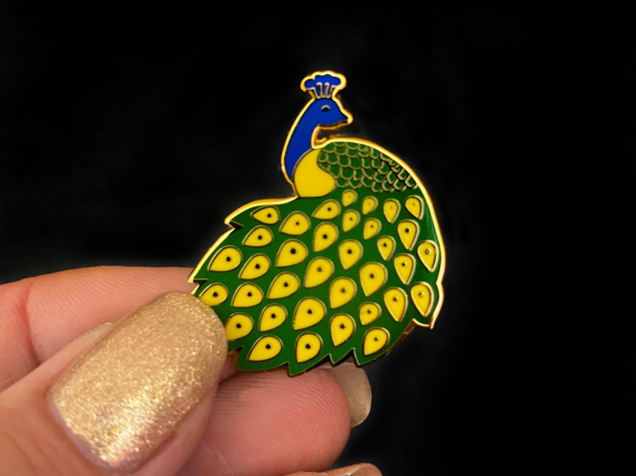 Le Peacock Enamel Pin
