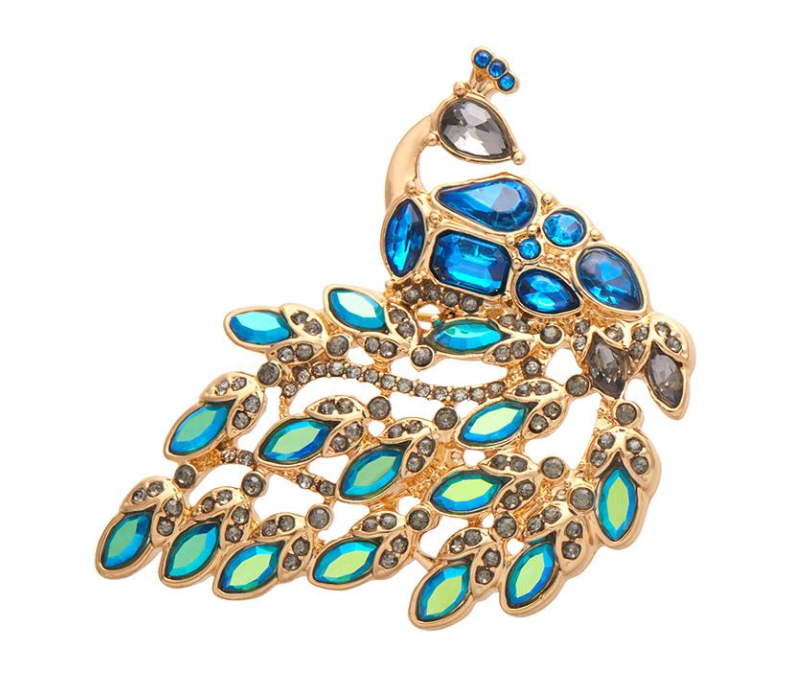 Le Peacock Royal Stone Set Crystal