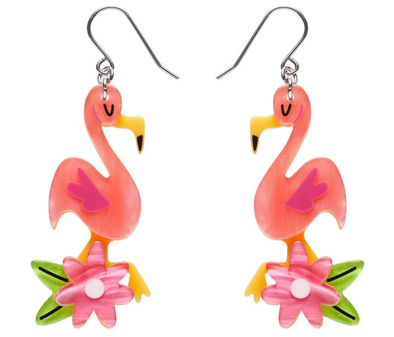 Lets Flamingo Drop Earrings