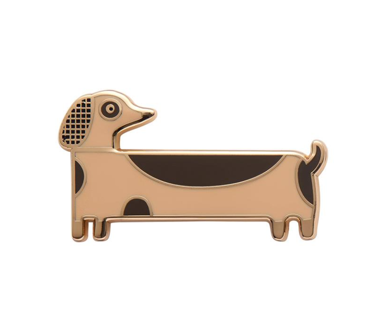 Long Dog Enamel Pin