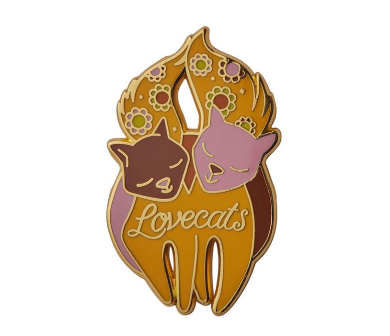 Love Cats Enamel Pin