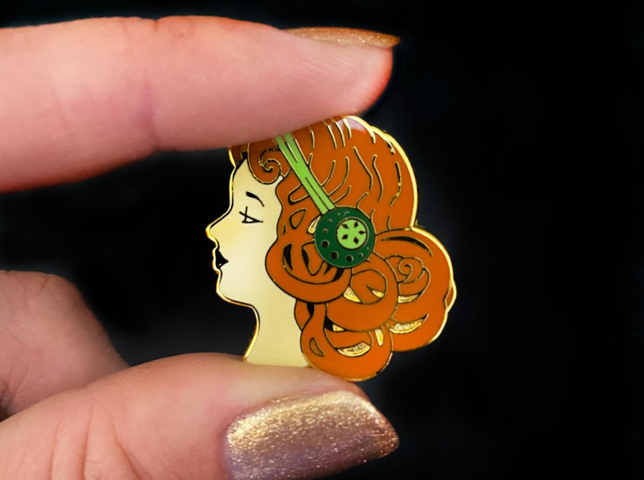 Mademoiselle Bernhardt Enamel Pin