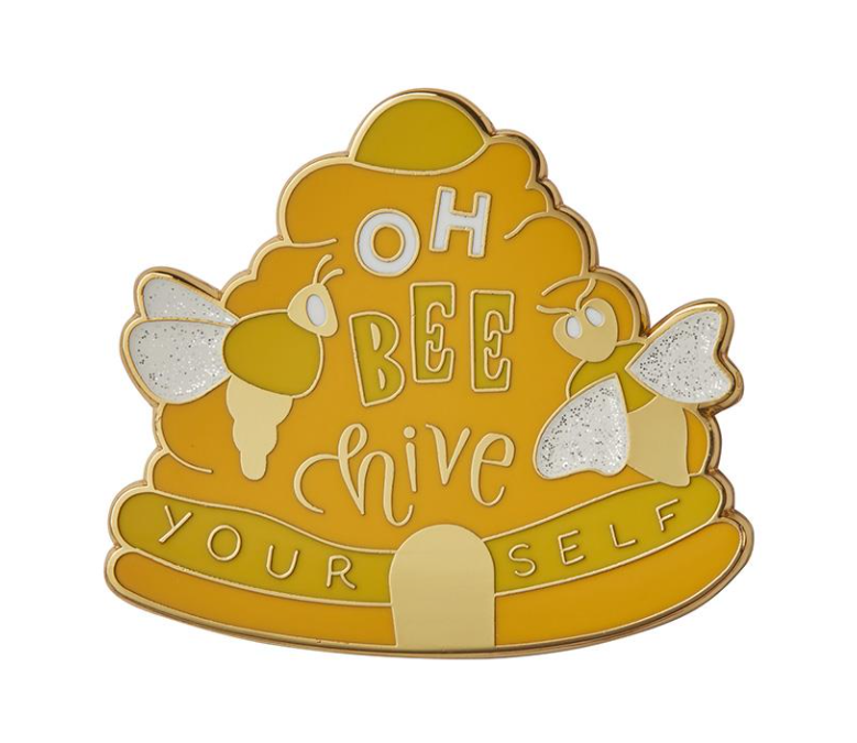 Oh Bee Hive Enamel Pin
