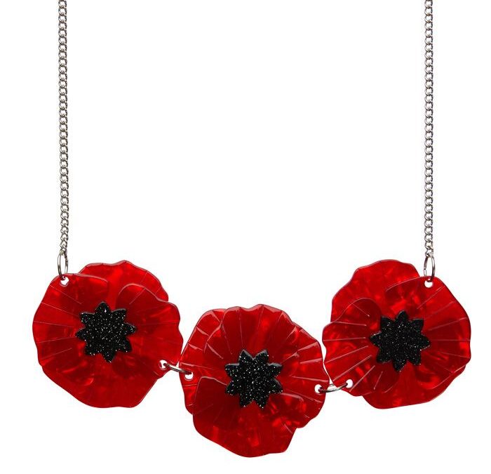 Poppy Field Necklace (Red)