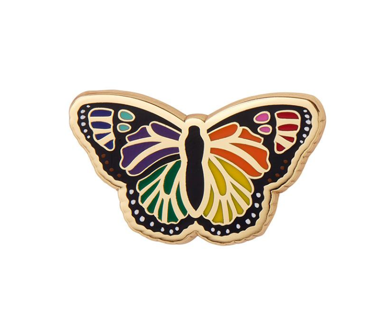 Prince Of Pride Butterfly Enamel Pin