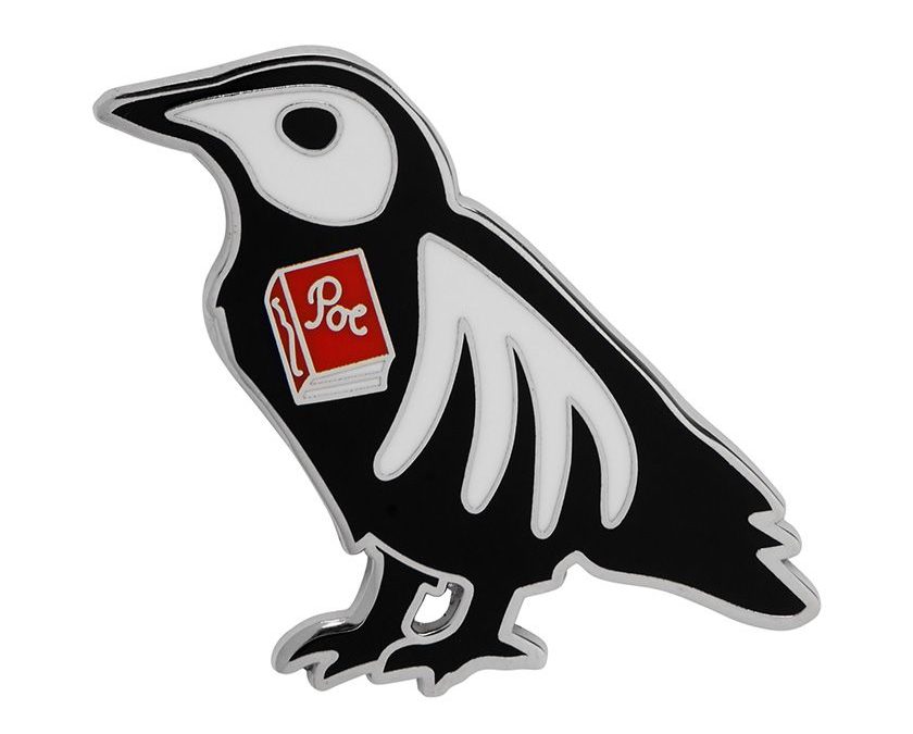 RIP Raven Enamel Pin