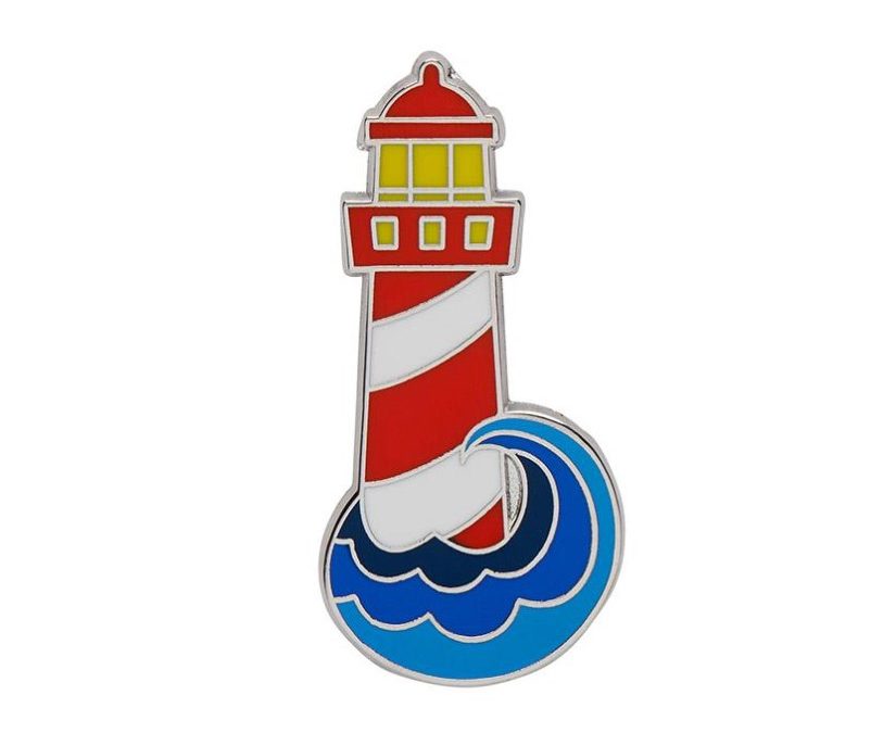 Round The Twist Enamel Pin