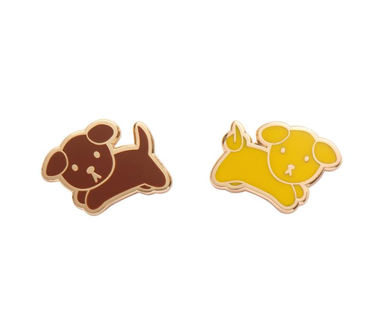 Snuffy Enamel Stud Earrings