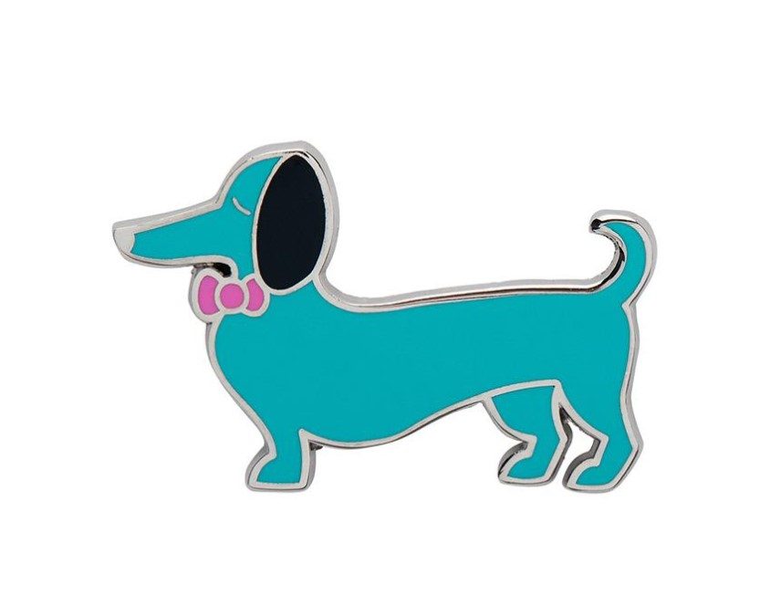 Spiffy The Sausage Dog Enamel Pin