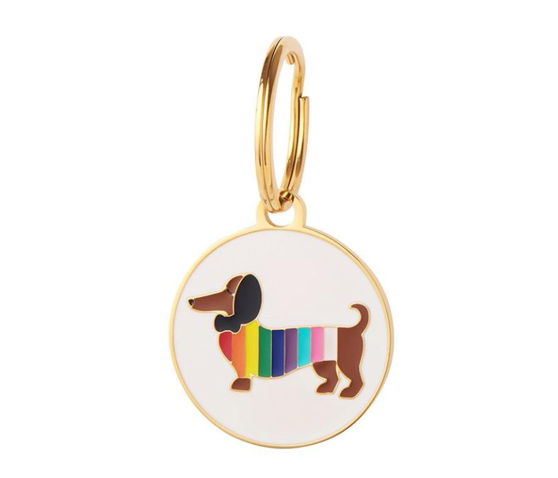 Spiffy The Supportive Dog Enamel Charm