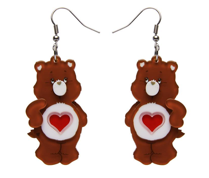 Tenderheart Bear Drop Earrings