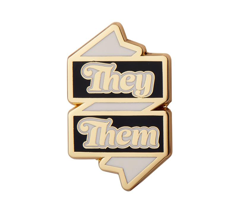They/Them Pronoun Enamel Pin