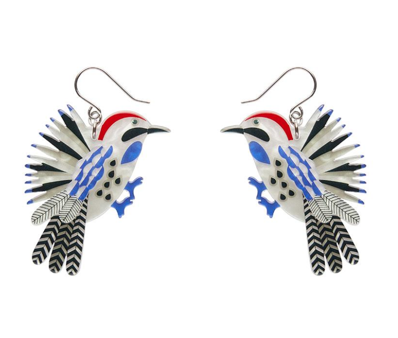 Wonderous Woodpecker Drop Earrings 2025