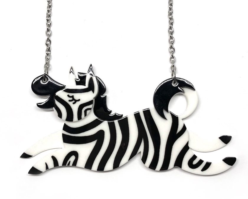Zebra Crossing Necklace