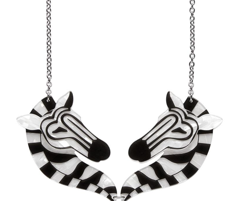 Zelda The Zany Zebra Necklace