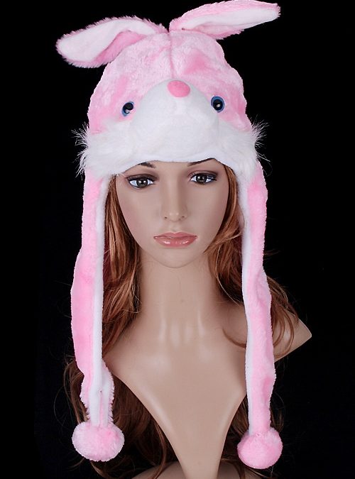 Cute Pink Rabbit Hat